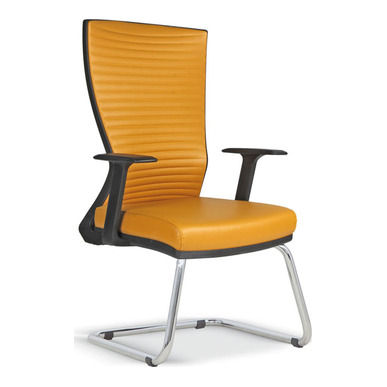 woof döşemeli sabit kol krom u ayak misafir koltuğu