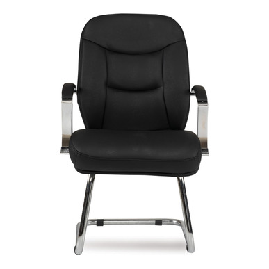 zonit deri döşemeli krom star u ayak misafir koltuğu