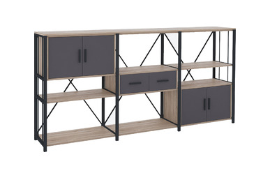 Chora Kapaklı Metal Kitaplık - Modüler Dosya Dolapları