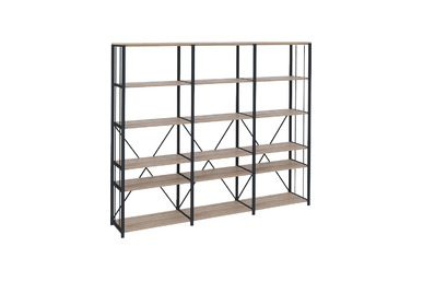 Chora Metal Dikmeli Raflı Kitaplık - Modüler Dosya Dolapları