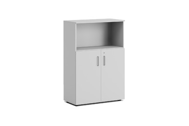 Revsa Ahşap 80cm Raflı Yarım Kapak Dosya Dolabı 116h - Modüler Dosya Dolapları