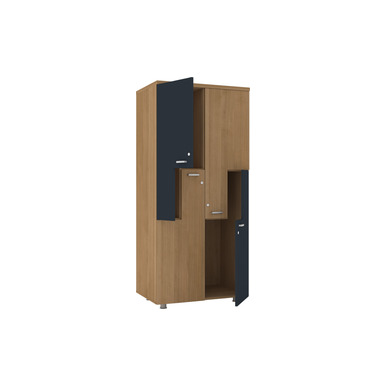 Wardrobe Dörtlü Z Kapak Elbise Dolabı - Ofis Elbise Dolapları