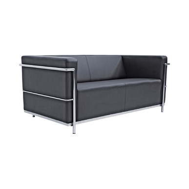 accent krom ayak çerçeveli ikili kanepe