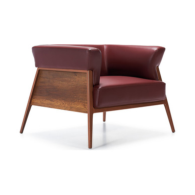 alveno deri döşemeli tasarım ahşap ayak tekli kanepe - küçük detay görsel 2