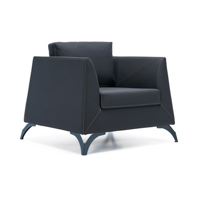 amadora deri döşemeli yastıklı tekli kanepe - küçük detay görsel 2