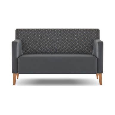 apical ahşap ayaklı ikili kanepe