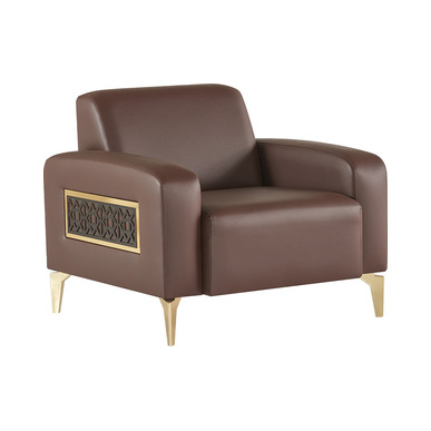 Barnas Gold Metal Detaylı Tekli Kanepe - Ofis Kanepeleri