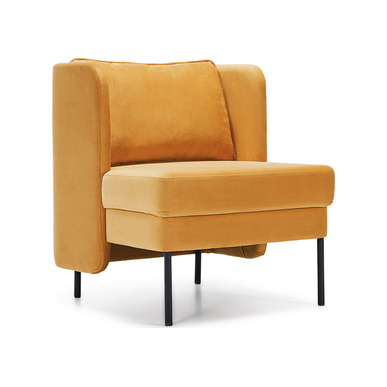 beltane kumaş döşemeli metal boru ayak tekli kanepe - küçük detay görsel 2