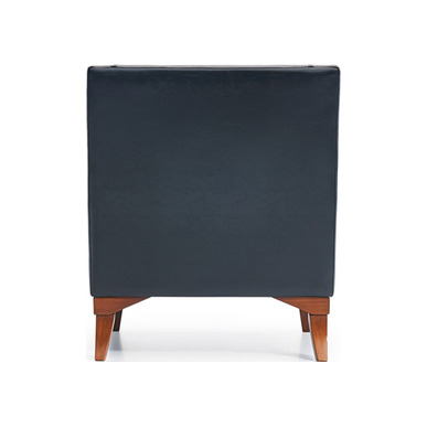 blacktone deri döşemeli kapitoneli ahşap ayak tekli kanepe - küçük detay görsel 4