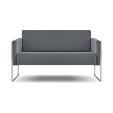 blawer krom ayaklı ikili ofis kanepesi