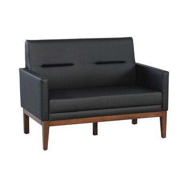 calmo deri döşemeli ikili kanepe