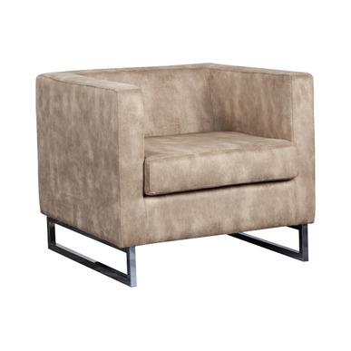 chigo krom ayaklı minderli tekli kanepe