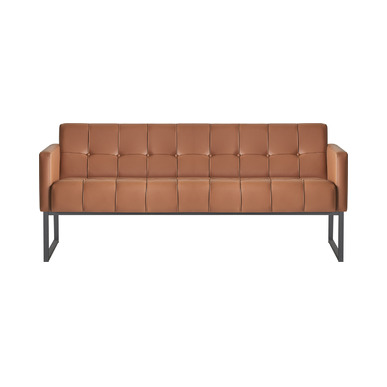 cortege siyah metal ayaklı üçlü kanepe