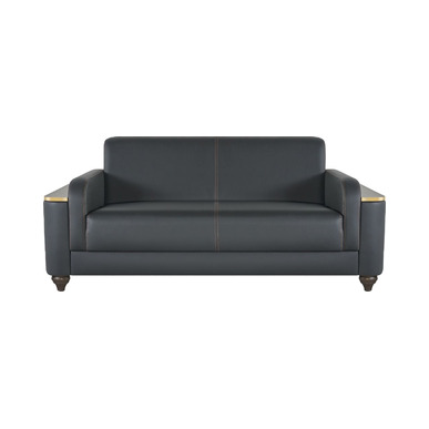 edmont ahşap detaylı ikili ofis kanepesi