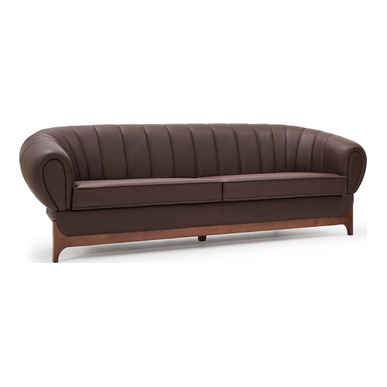 frede  ahşap ayaklı üçlü kanepe