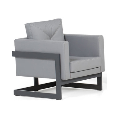 fura metal profil ayaklı tekli kanepe