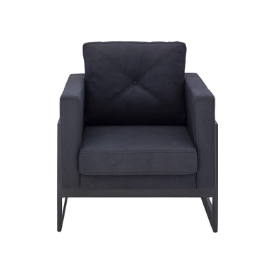 fura metal profil ayaklı tekli kanepe - küçük detay görsel 2