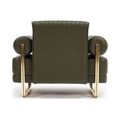 gany gold ayaklı tekli kanepe - küçük detay görsel 4