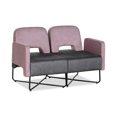 garia tel ayaklı dekoratif ikili kanepe - küçük detay görsel 2