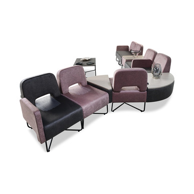 garia tel ayaklı dekoratif üçlü kanepe - küçük detay görsel 4