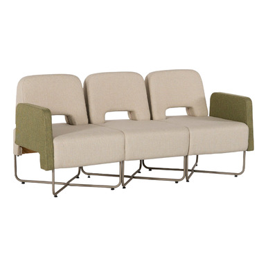 garia tel ayaklı dekoratif üçlü kanepe