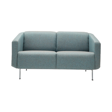 Genna Kol Ahşap Detaylı Ikili Kanepe - Ofis Kanepeleri