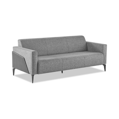 holm kumaş döşemeli üçlü ofis kanepesi