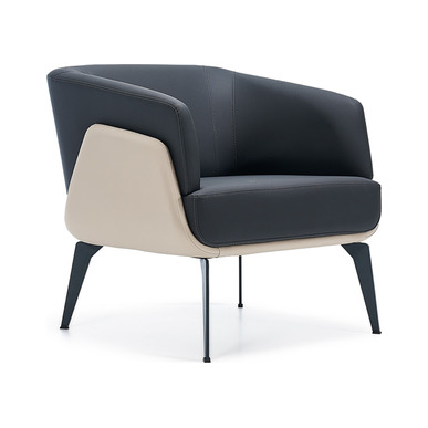 Janerio Deri Döşemeli Metal Profil Ayak Tekli Kanepe - küçük detay görsel 2 - Ofis Kanepeleri