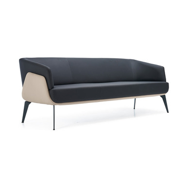 janerio deri döşemeli metal profil ayak üçlü kanepe - küçük detay görsel 2