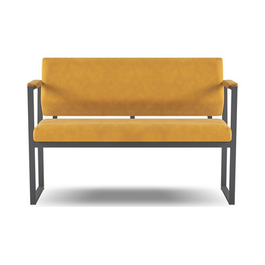 kong metal ayaklı ikili ofis kanepesi - küçük detay görsel 2