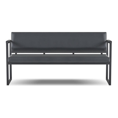 kong metal ayaklı üçlü ofis kanepesi