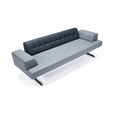 lazuli deri döşemeli kapitoneli boyalı ayak bekleme koltuğu - küçük detay görsel 2