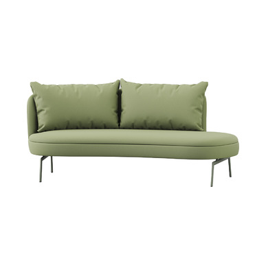 lotera dekoratif sağ kolçaklı ikili kanepe