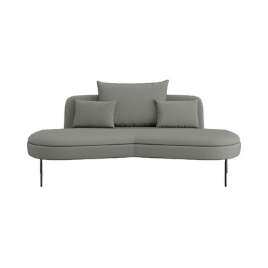 lotera minderli oval tasarım ikili kanepe - küçük detay görsel 2