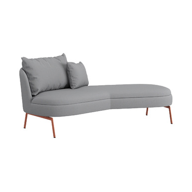 lotera sol sırt detaylı minderli ikili kanepe