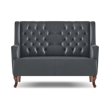 louis ahşap ayaklı ikili kanepe