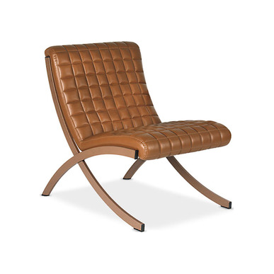 nim metal boyalı ayak kolsuz deri döşemeli tekli kanepe