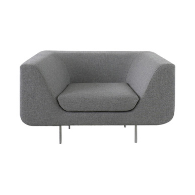 nuvora krom ayaklı tekli kanepe