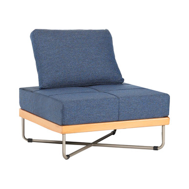 palla metal çapraz ayaklı minder sırtlı koltuk