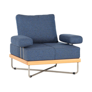 palla metal çapraz ayaklı minderli kanepe