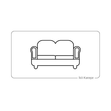 Plume Metal Ayaklı Ikili Kanepe - Ofis Kanepeleri