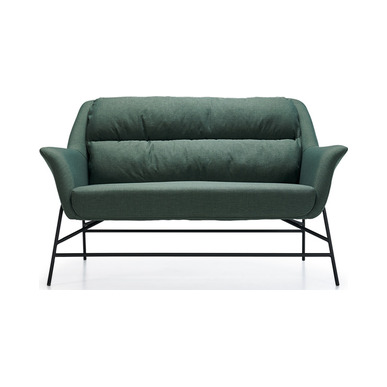 remoin kumaş döşemeli minderli boru ayak ikili kanepe - küçük detay görsel 2