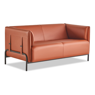 rhone deri döşemeli ikili kanepe