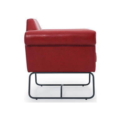 rosyi deri döşemeli kapitoneli boyalı ayak tekli kanepe - küçük detay görsel 3