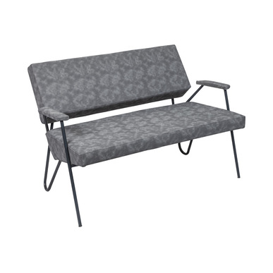 ruaje krom ayaklı ikili ofis kanepesi