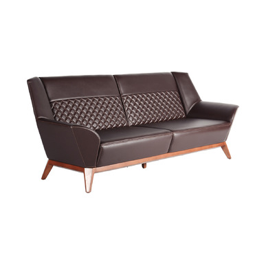 shag ahşap ayak üçlü kanepe