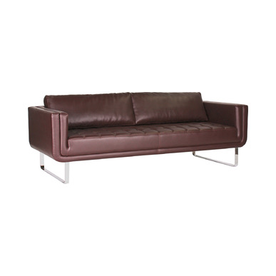 sharp krom ayak üçlü ofis kanepesi - küçük detay görsel 3