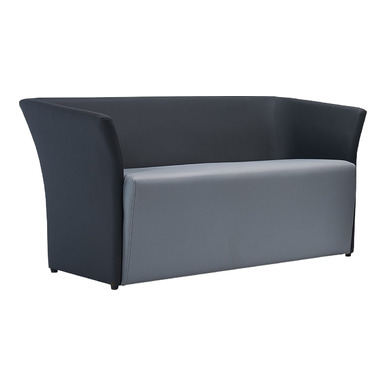 skarner deri döşemeli modern ikili kanepe