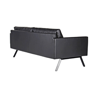 skin boyalı ayak deri döşeme ikili ofis kanepesi - küçük detay görsel 2