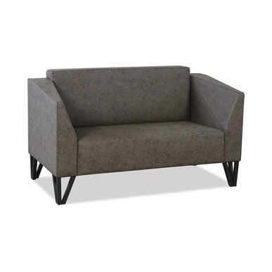 slav siyah boyalı ayaklı ikili kanepe